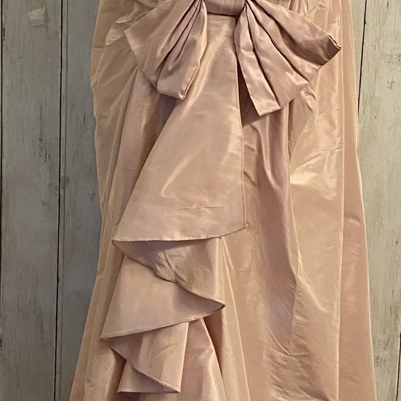 Terry Jon Sleeveless Side Drape Ruffle Gown - Picture 12 of 15